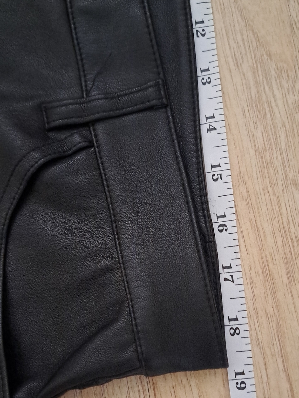 I'N'C INTERNATIONAL CONCEPTS IBlack Faux Leather Skinny Pants - Picture 6 of 10